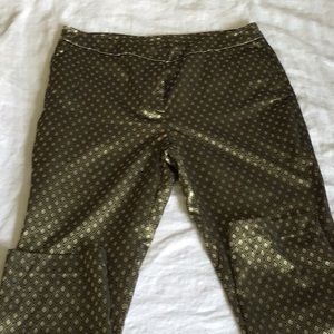 Chico's Gold Patterned Pants